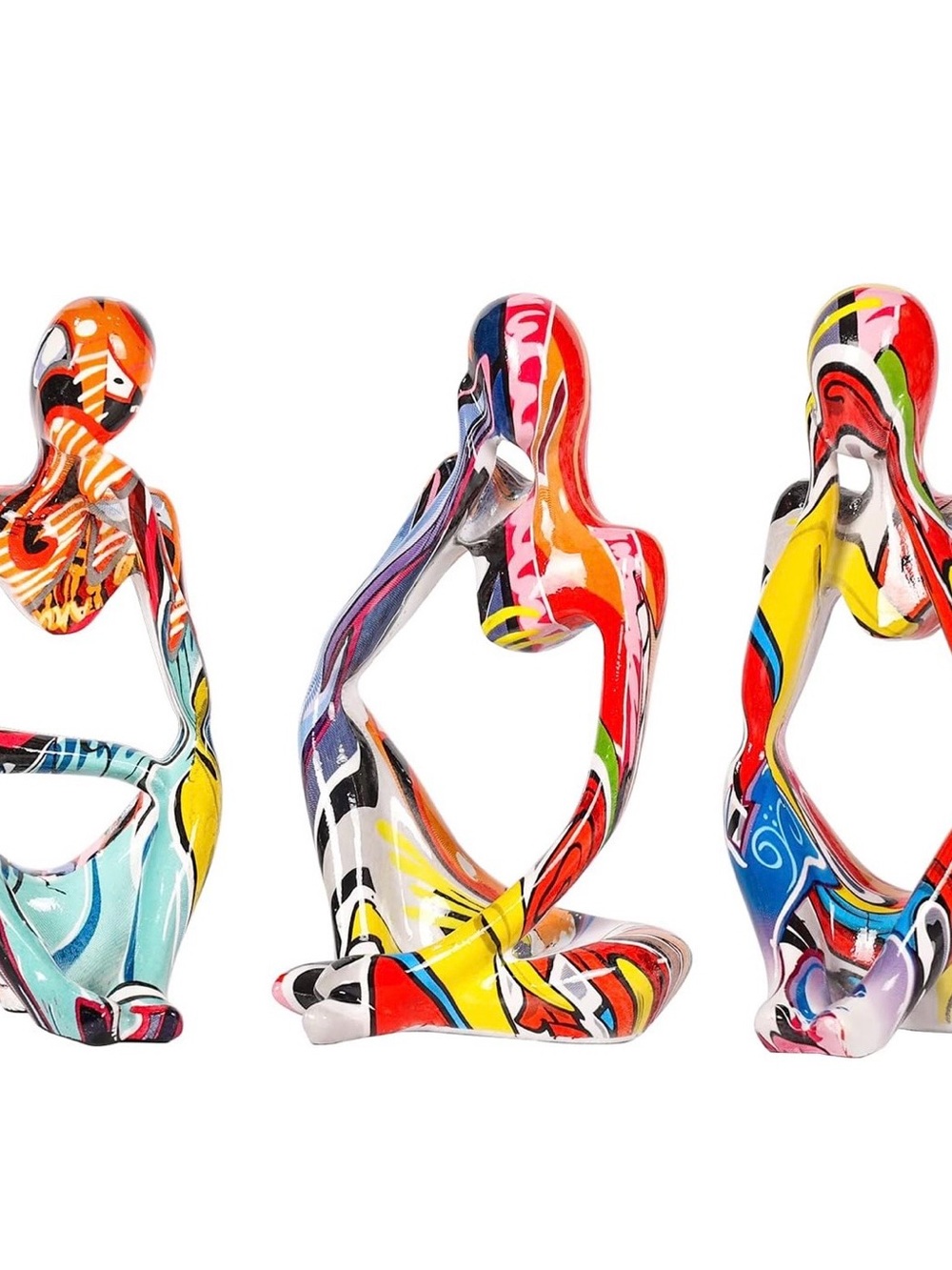 Abstract Multicolor Meditative Sculpture - Home Art Décor